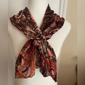 El & Co Velvet Neck Knot Scarf